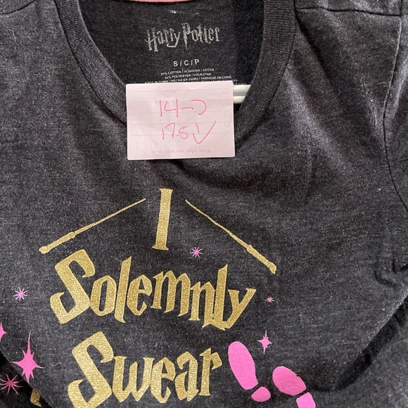 Girls 🪄Harry Potter 🪄Gray Short-Sleeve Top - Size Small - Picture 4 of 4